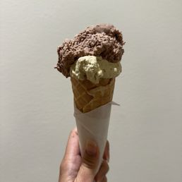 gianduja and pistachios gelato gianduja and pistachios gelato