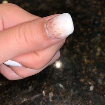 Nails First - Thick marshmallow like nail - Nail Salons Near Me - Palatine, Illinois