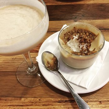 Olive + Oak - Butterscotch pot de creme and #99 cocktail - Wine Bars Near Me - Saint Louis, Missouri Olive + Oak - Butterscotch pot de creme and #99 cocktail - Wine Bars Near Me - Saint Louis, Missouri
