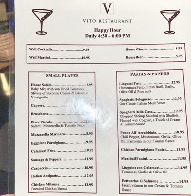 Menu photo 1 Vito Restaurant Santa Monica, CA