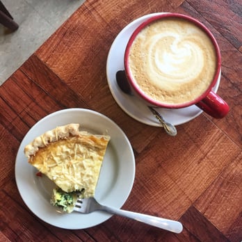 Coffee Lab & Roasters Evanston - Large latte and quiche - Coffee & Tea Near Me - Evanston, Illinois Coffee Lab & Roasters Evanston - Large latte and quiche - Coffee & Tea Near Me - Evanston, Illinois