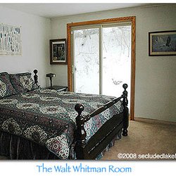 Secluded Lake Lodge - Just like sleeping in the woods with sliding door w/ screen.