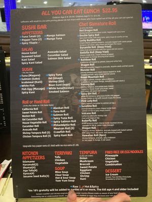 Menu photo 6 Shogun Tampa Bay, FL Menu photo 6 Shogun Tampa Bay, FL