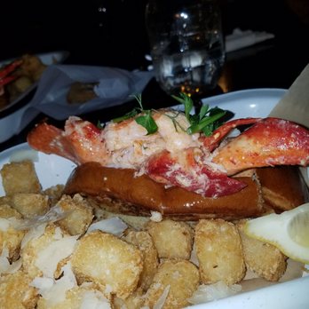 Brown Bag Seafood - Lobster Roll with Parmesan Tots. Meaty and delicious! - Seafood Near Me - Chicago, Illinois Brown Bag Seafood - Lobster Roll with Parmesan Tots. Meaty and delicious! - Seafood Near Me - Chicago, Illinois