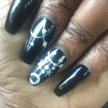 Number One Nails Spa - What i got. They're almost matte in person but that's it. That's the design. I had to stop the second one - Nail Salons Near Me - Davie, Florida