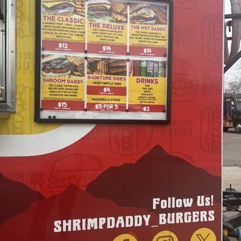 Shrimp Daddy Burgers - Menu - Food Trucks Near Me - Denver, Colorado