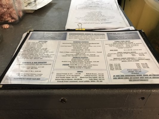 Menu photo 3 Commander Cody's Seafood Shelter Island, NY