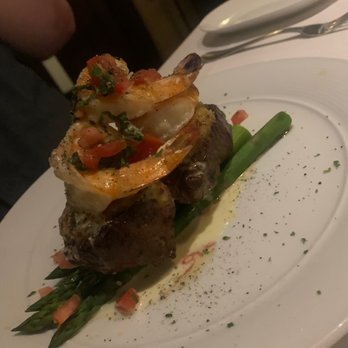 Eddie V's Prime Seafood - 2 4oz filets with 3 jumbo shrimp dinner special - Seafood Near Me - Paramus, New Jersey