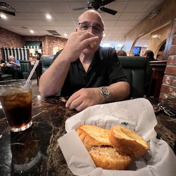 Anzios Italian Restaurant - My friend and I enjoying bread and an icy coca cola - Italian Near Me - Phoenix, Arizona Anzios Italian Restaurant - My friend and I enjoying bread and an icy coca cola - Italian Near Me - Phoenix, Arizona