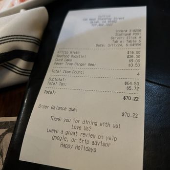 Cultivo - dinner for one... - Pizza Near Me - Ukiah, California