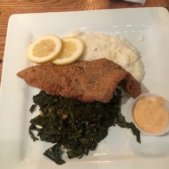 Hen Quarter - Catfish and grits. Underwhelming. - Southern Near Me - Alexandria, Virginia