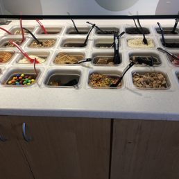 a variety of frozen yogurts a variety of frozen yogurts