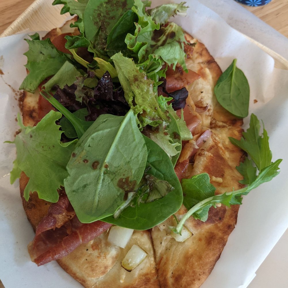 Ali’i Coffee - Prosciutto pear flatbread. Amazing!! - Coffee & Tea Near Me - Honolulu, Hawaii Ali’i Coffee - Prosciutto pear flatbread. Amazing!! - Coffee & Tea Near Me - Honolulu, Hawaii