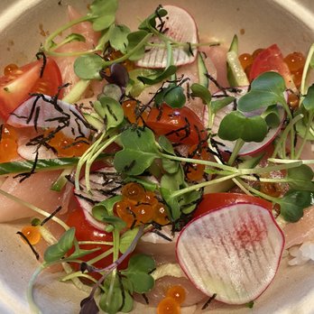 Okome House - Raw tuna rice bowl closeup - Japanese Near Me - Minneapolis, Minnesota