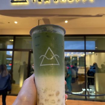 OMOMO Tea Shoppe - Matcha Cortado w oat milk and agar boba ($7.40) - Coffee & Tea Near Me - Irvine, California OMOMO Tea Shoppe - Matcha Cortado w oat milk and agar boba ($7.40) - Coffee & Tea Near Me - Irvine, California