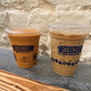 District Donuts Sliders Brew - Thai Tea + Lavendar Latte - Coffee & Tea Near Me - New Orleans, Louisiana