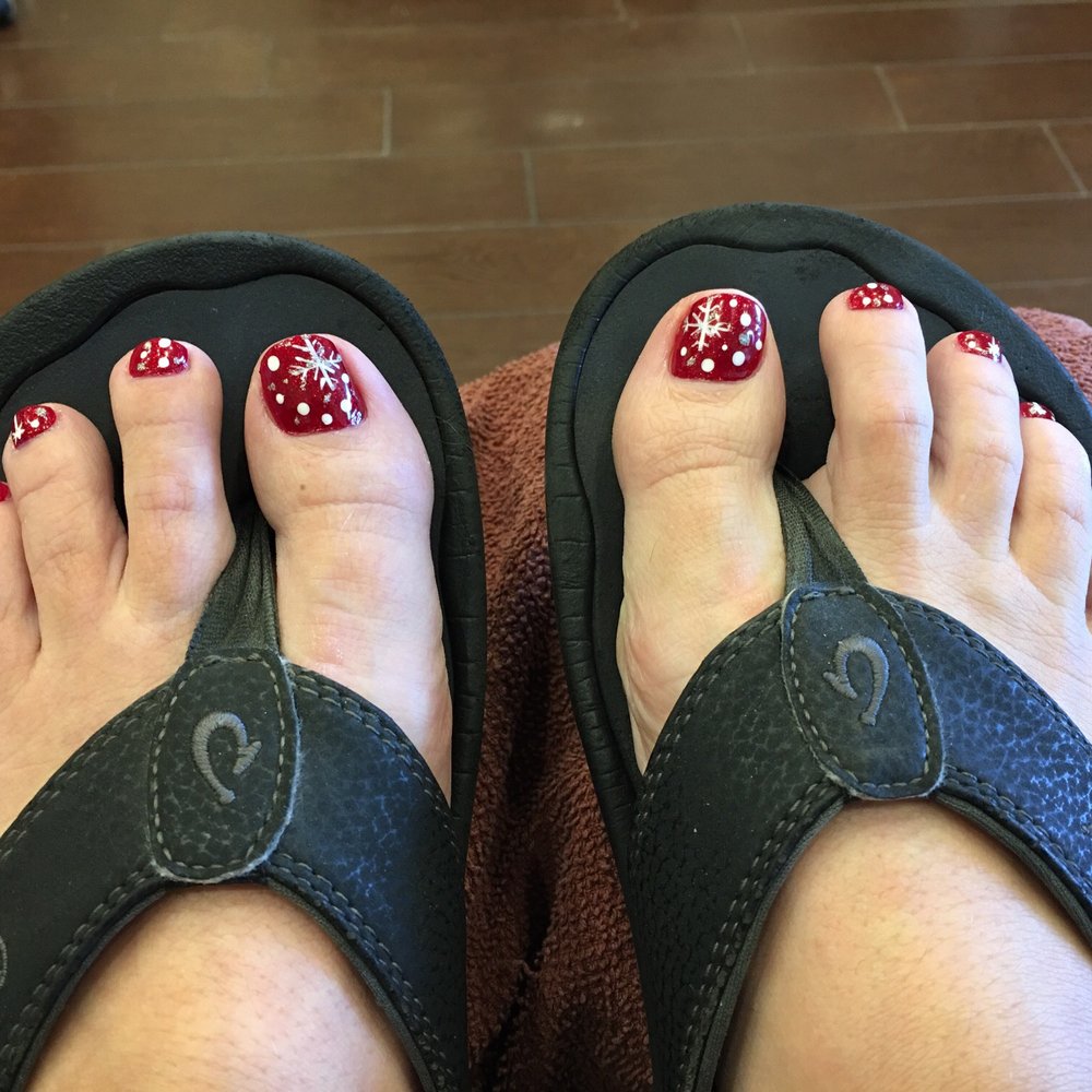 Trinity Nails & Spa - Christmas toes!! Yay!! - Nail Salons Near Me - Upland, California Trinity Nails & Spa - Christmas toes!! Yay!! - Nail Salons Near Me - Upland, California