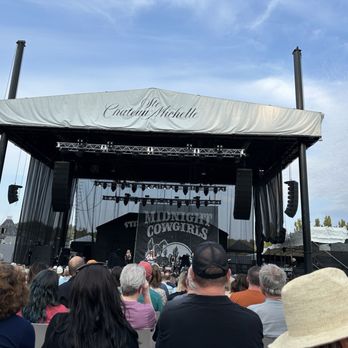 The stage with opening band setup.
