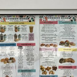 Common Bond On-The-Go on The Lawn - Menu