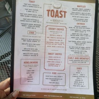Toast - Menu - Breakfast & Brunch Near Me - New Orleans, Louisiana Toast - Menu - Breakfast & Brunch Near Me - New Orleans, Louisiana