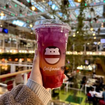 Mini Monster Cafe - Sunset strawberry lemonade (IG: @mylifeaskat_) - Bubble Tea Near Me - Anaheim, California