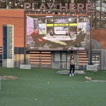 Fetch Park At The Works - Fetch always has football, basketball, hockey, soccer, etc. - Dog Parks Near Me - Atlanta, Georgia