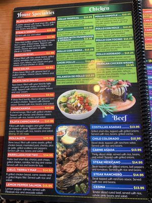 Menu photo 2 Elena’s Mexican Grill Candler, NC