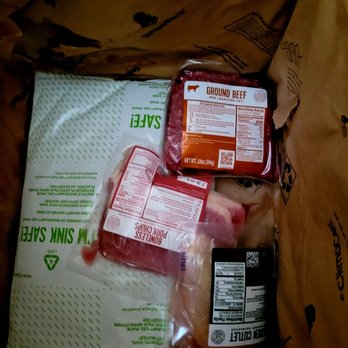 Green Chef - Meat is packed in the bottom of the box between reusable ice packs. Fresh even in Georgia heat! - Food Delivery Services Near Me