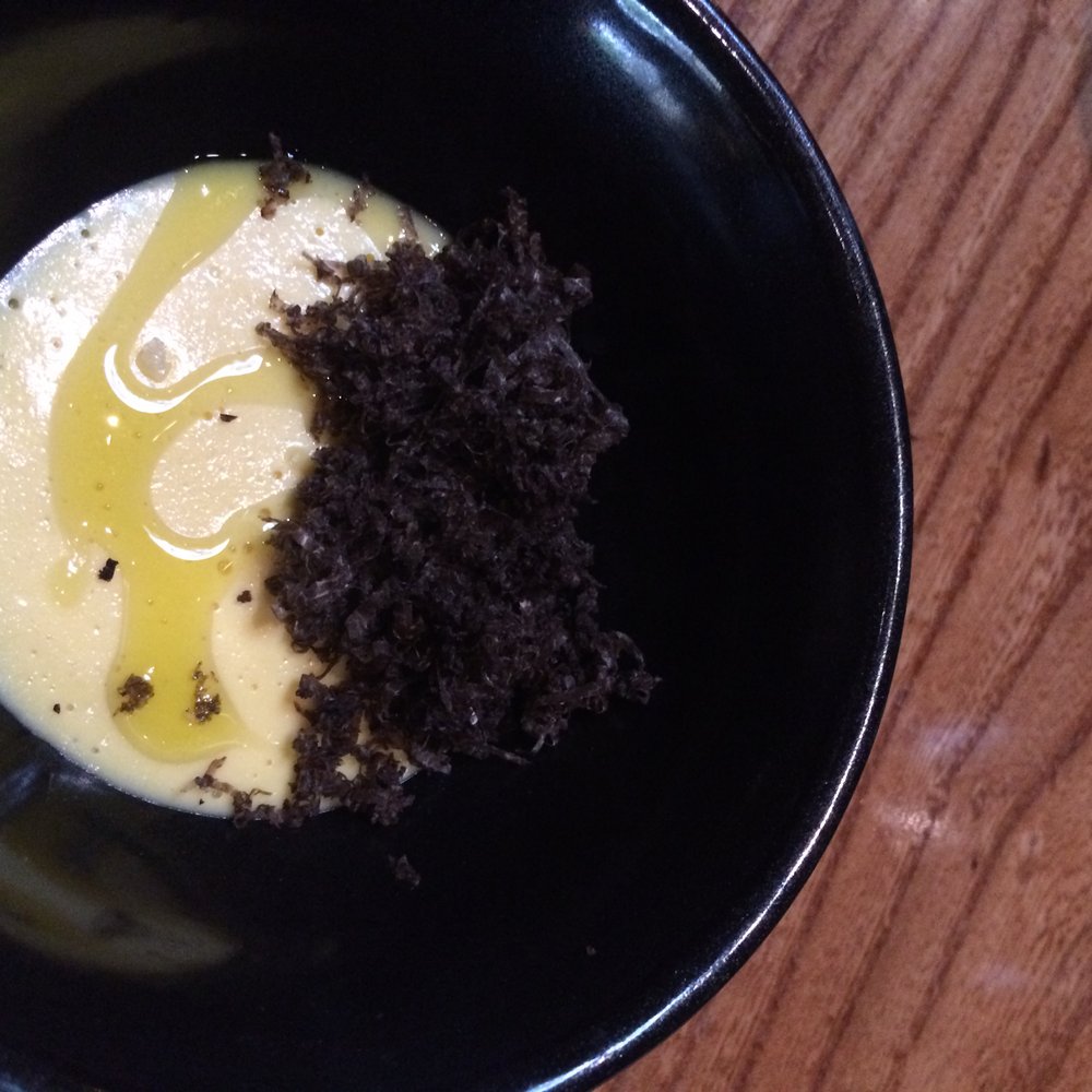 Lazy Bear - Corn Custard with Australian Winter Truffle - New American Near Me - San Francisco, California Lazy Bear - Corn Custard with Australian Winter Truffle - New American Near Me - San Francisco, California