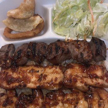 Teriyaki Plus - ##6. Teriyaki Chicken, Beef, & Shrimp Kabob Plate - Japanese Near Me - Chatsworth, California Teriyaki Plus - ##6. Teriyaki Chicken, Beef, & Shrimp Kabob Plate - Japanese Near Me - Chatsworth, California