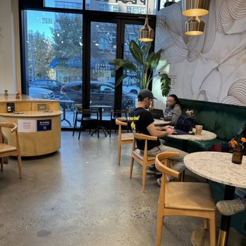 Coffee Uplifts People - Cool area to work. - Coffee & Tea Near Me - Brooklyn, New York