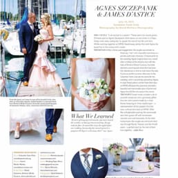My wedding feature in CS Brides - hair color and extensions by Christie at C'Est la Vie!