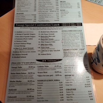 Yanagi Sushi - The Lunch Menu as of Jan. 27, 2021. - Japanese Near Me - Honolulu, Hawaii Yanagi Sushi - The Lunch Menu as of Jan. 27, 2021. - Japanese Near Me - Honolulu, Hawaii
