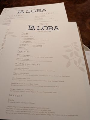 Menu photo 1 La Loba Seattle, WA Menu photo 1 La Loba Seattle, WA