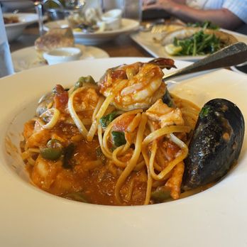 Scoma's Restaurant - Pasta Puttanesca (w/o parmesan) - Seafood Near Me - San Francisco, California