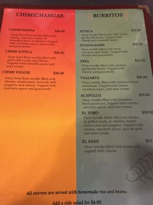 Menu photo 7 El Torero Mexican Dining & Cantina Burson, CA Menu photo 7 El Torero Mexican Dining & Cantina Burson, CA
