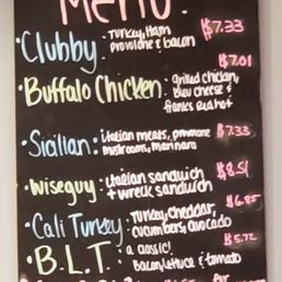 Great menu Great menu