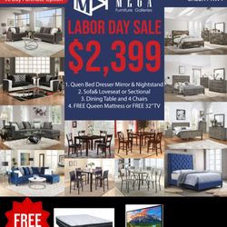 Mega Furniture Galleries - Labor Day Sales Event! Mega Furniture Galleries!
