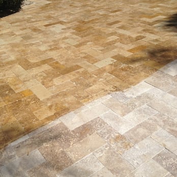 BC Pressure Cleaning Services - Sealed and unsealed Travertine pavers. - Pressure Washers Near Me - Fort Lauderdale, Florida BC Pressure Cleaning Services - Sealed and unsealed Travertine pavers. - Pressure Washers Near Me - Fort Lauderdale, Florida