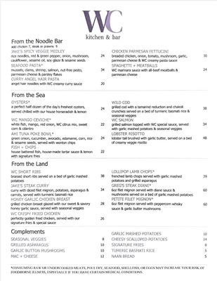 Menu photo 2 WC kitchen & bar Walnut Creek, CA Menu photo 2 WC kitchen & bar Walnut Creek, CA