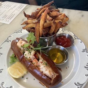 Loch Bar - Maine Lobster Roll with Fries - Seafood Near Me - Houston, Texas Loch Bar - Maine Lobster Roll with Fries - Seafood Near Me - Houston, Texas