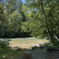 Bedal Campground - Campfire on river