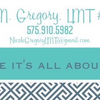 Nicole M Gregory, LMT - Massage Therapy Near Me Nicole M Gregory, LMT - Massage Therapy Near Me