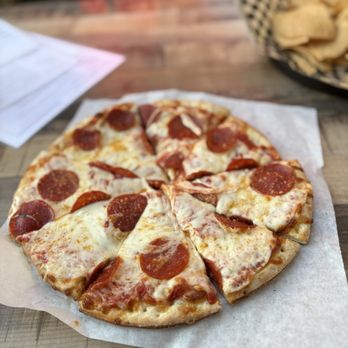 Laughing Monk Brewing - Pepperoni pizza - Gastropubs Near Me - Sunnyvale, California Laughing Monk Brewing - Pepperoni pizza - Gastropubs Near Me - Sunnyvale, California