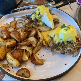Piper - Eggs Pork Benedict - New American Near Me - Oceanside, California Piper - Eggs Pork Benedict - New American Near Me - Oceanside, California