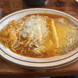 Cheese enchilada and Chile Relleno Cheese enchilada and Chile Relleno