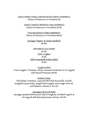 Menu photo 6 Briglia's Tavern Berlin, NJ Menu photo 6 Briglia's Tavern Berlin, NJ