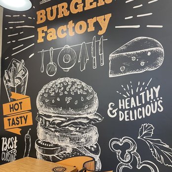 Burger Factory - Another very artistic background - Halal Near Me - Mississauga, Ontario