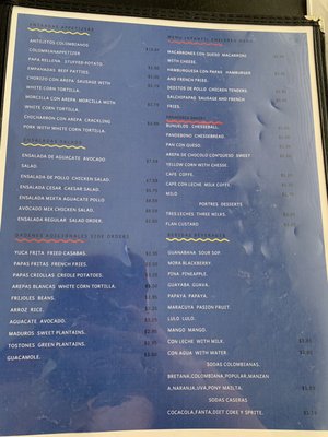 Menu photo 2 Bakery Restaurant Las Palmas Gastonia, NC