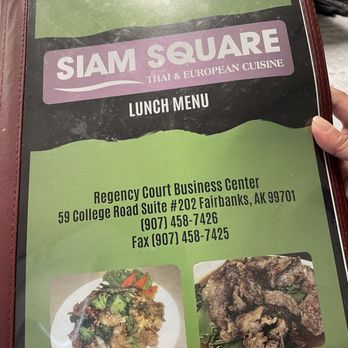 Siam Square - Siam Square Lunch Menu. Jan 2026 - Thai Near Me - Fairbanks, Alaska
